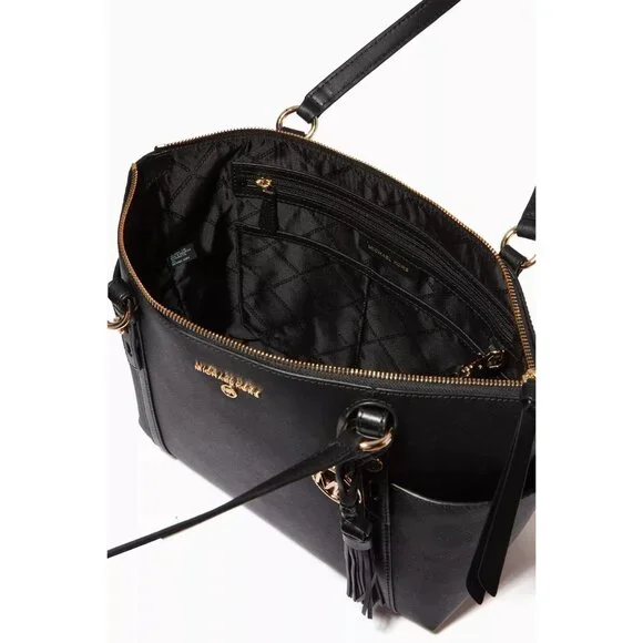 Michael Kors women s Nomad Large Top Zip Tote Black One Size NWT Bags
